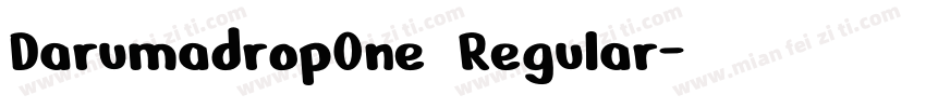 DarumadropOne Regular字体转换